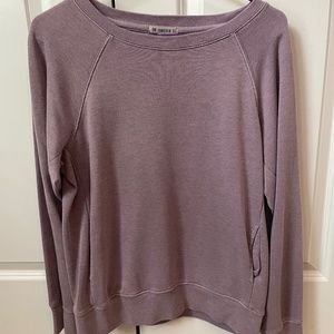 purple crewneck